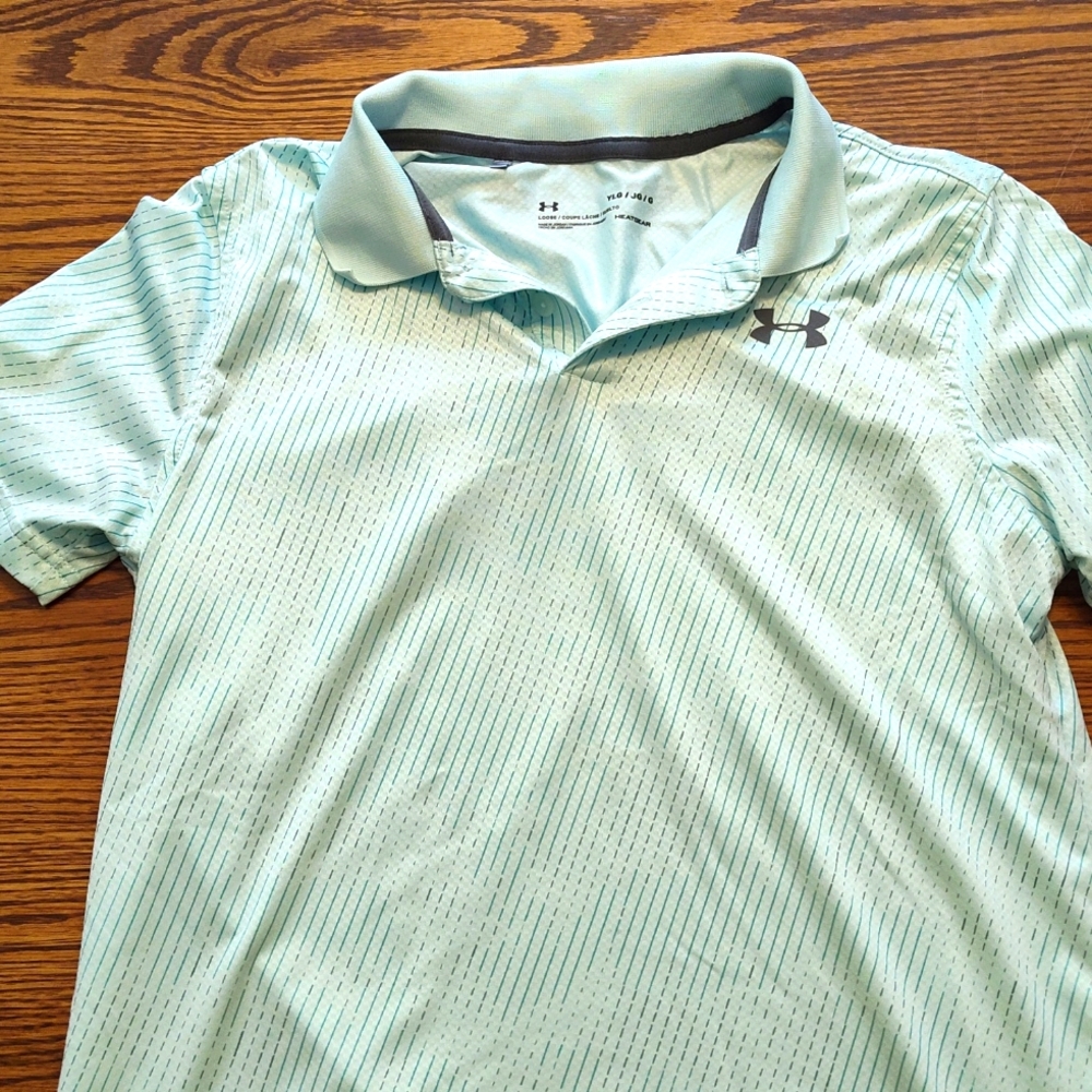 Under armour turquoise polo